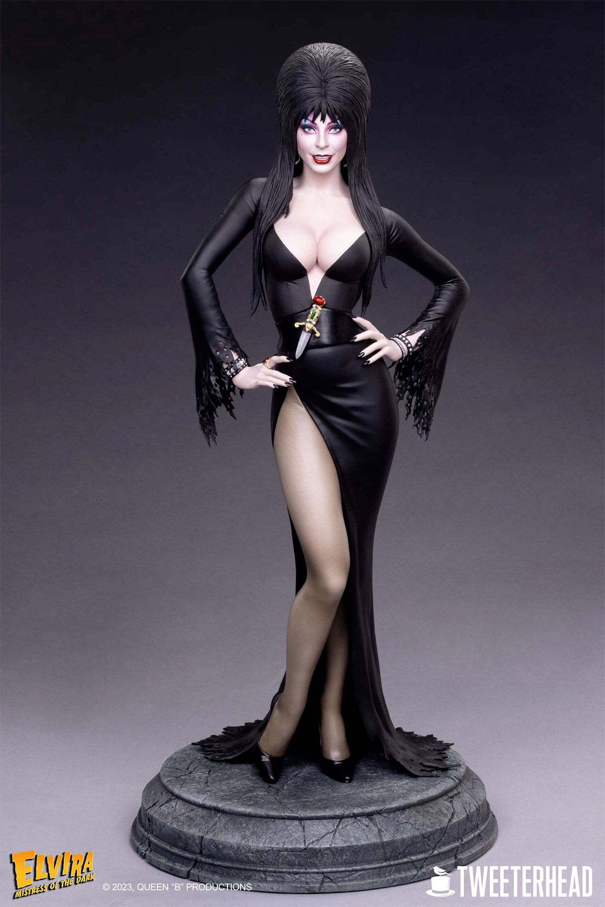 Elvira, a Rainha das Trevas - Maquete de Luxo Perfeita 1:4 da Tweeterhead