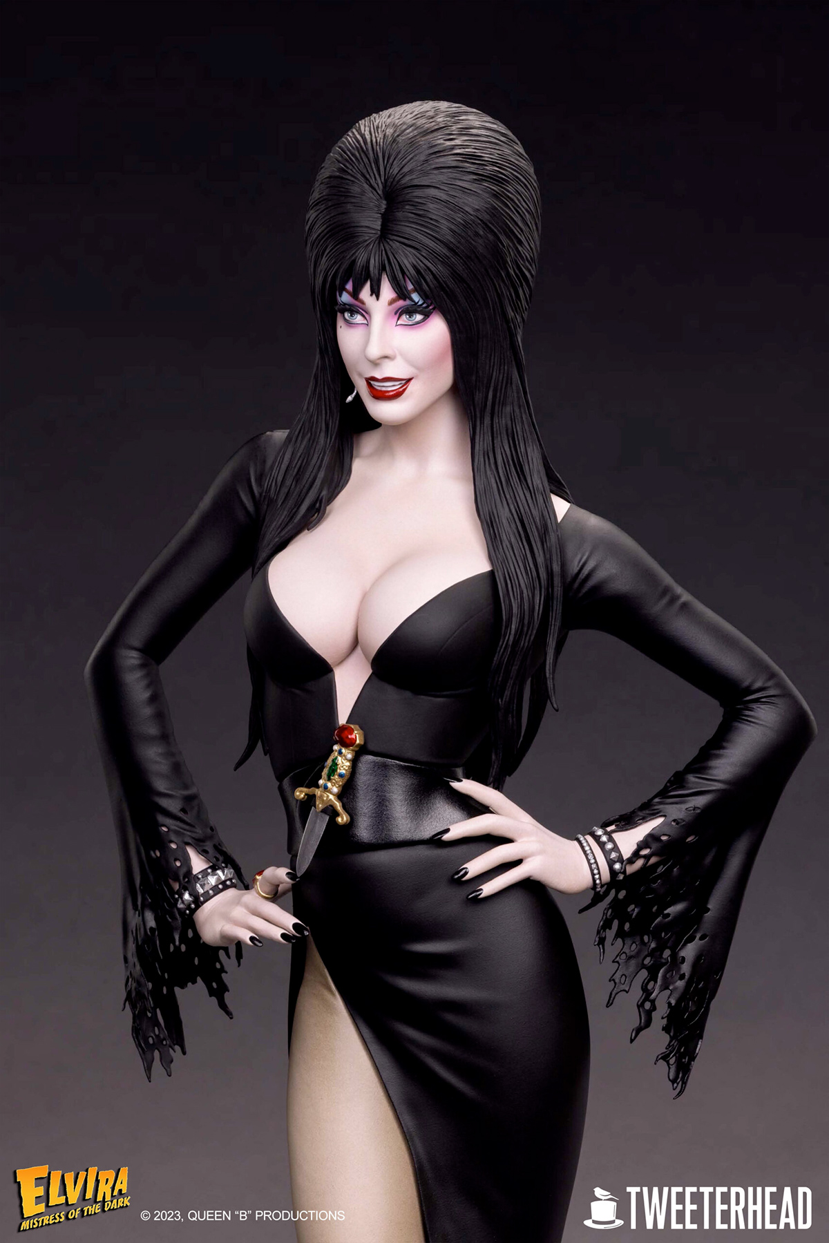 Elvira, a Rainha das Trevas - Maquete de Luxo Perfeita 1:4 da Tweeterhead