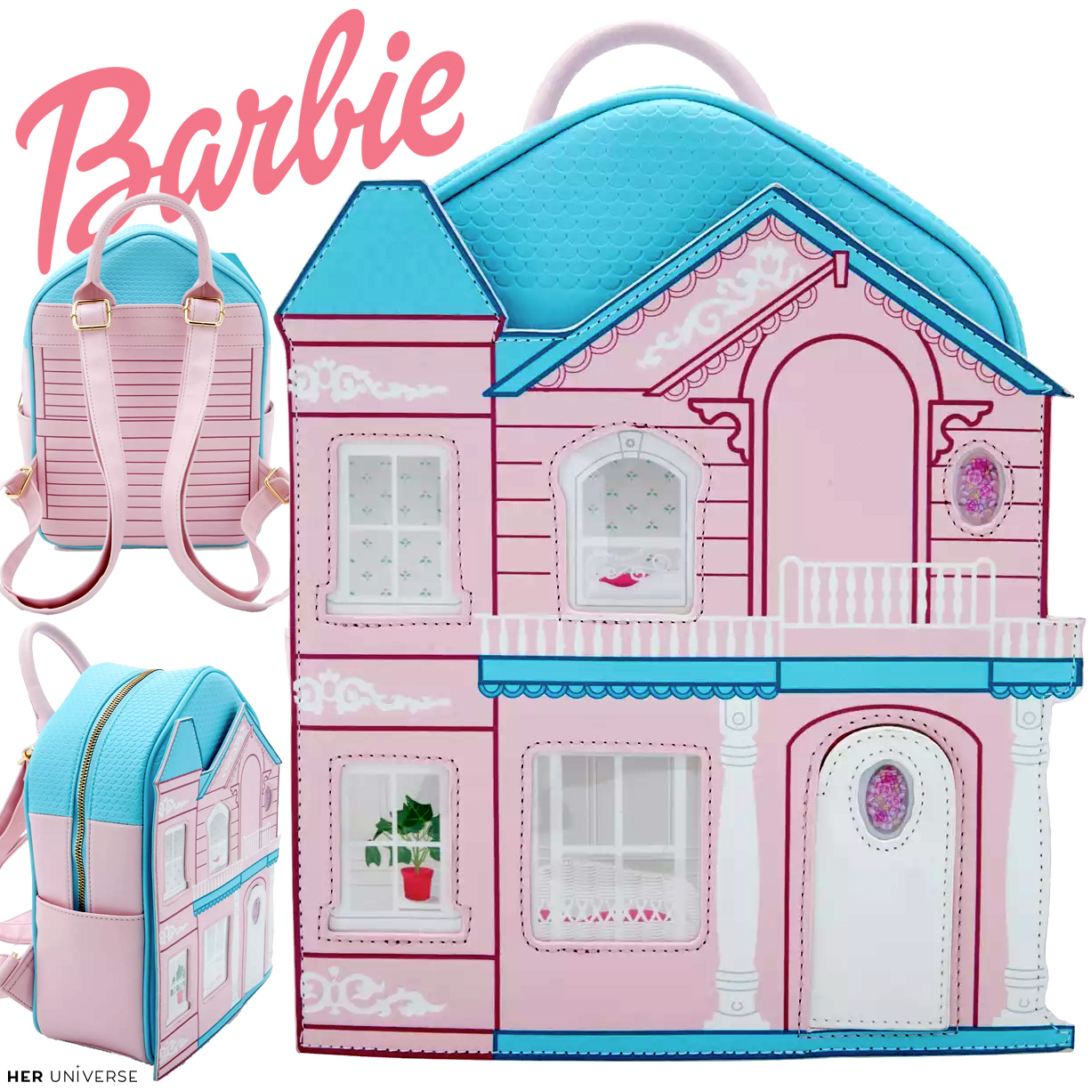 Mini-Mochila Casa dos Sonhos da Barbie (Dreamhouse Backpack)