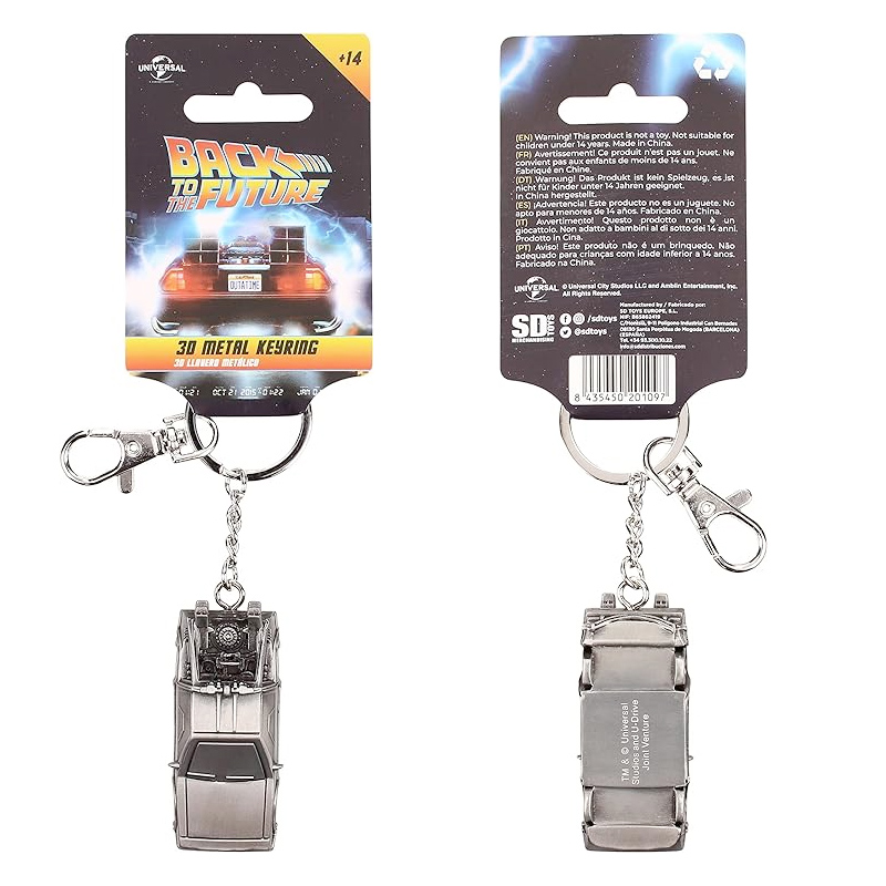 Back to the Future DeLorean 3D Metal Keychain (Back to the Future)