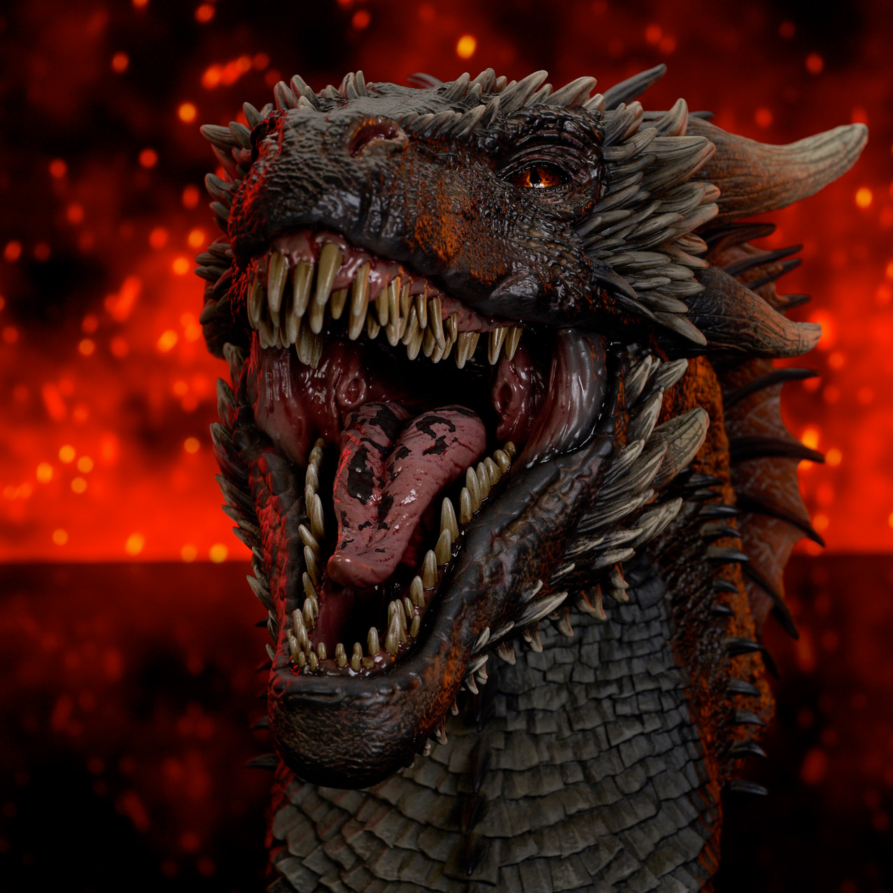 Drogon Legends in 3D Game of Thrones 1:2 Scale Bust