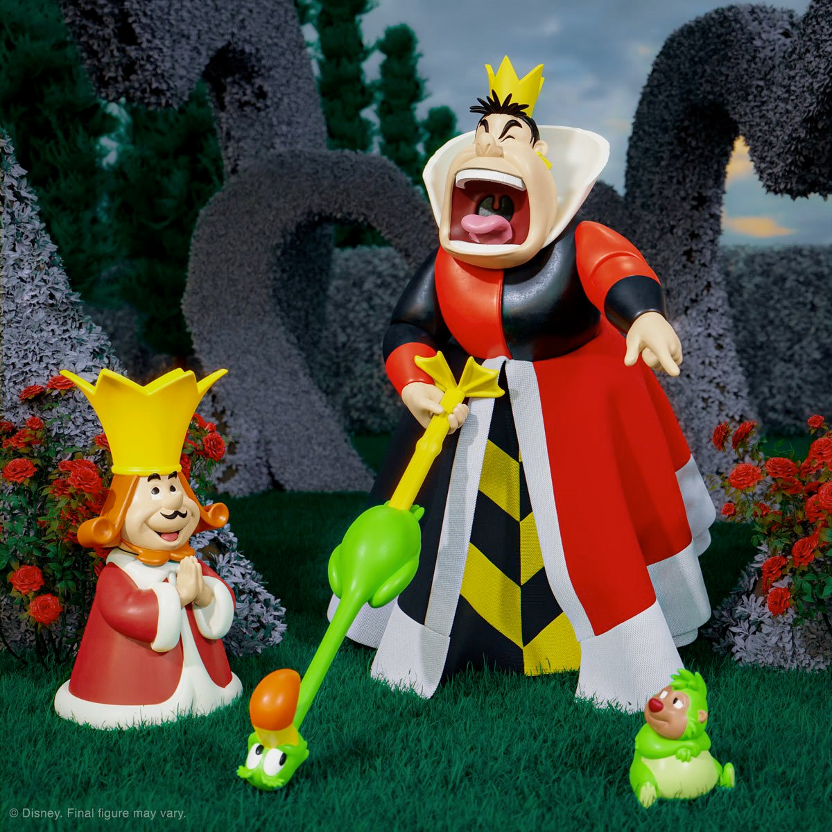 The Queen of Hearts and the Little King of Hearts Action Figures Super7 Ultimates Alice in Wonderland