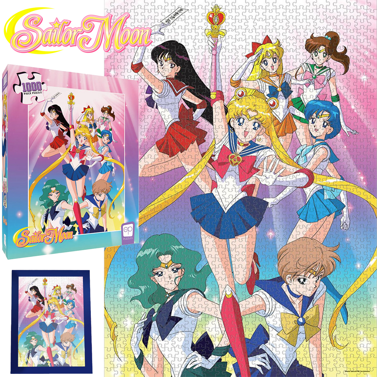 Quebra-Cabeça Sailor Moon com 7 Sailor Guardians e 1.000 peças