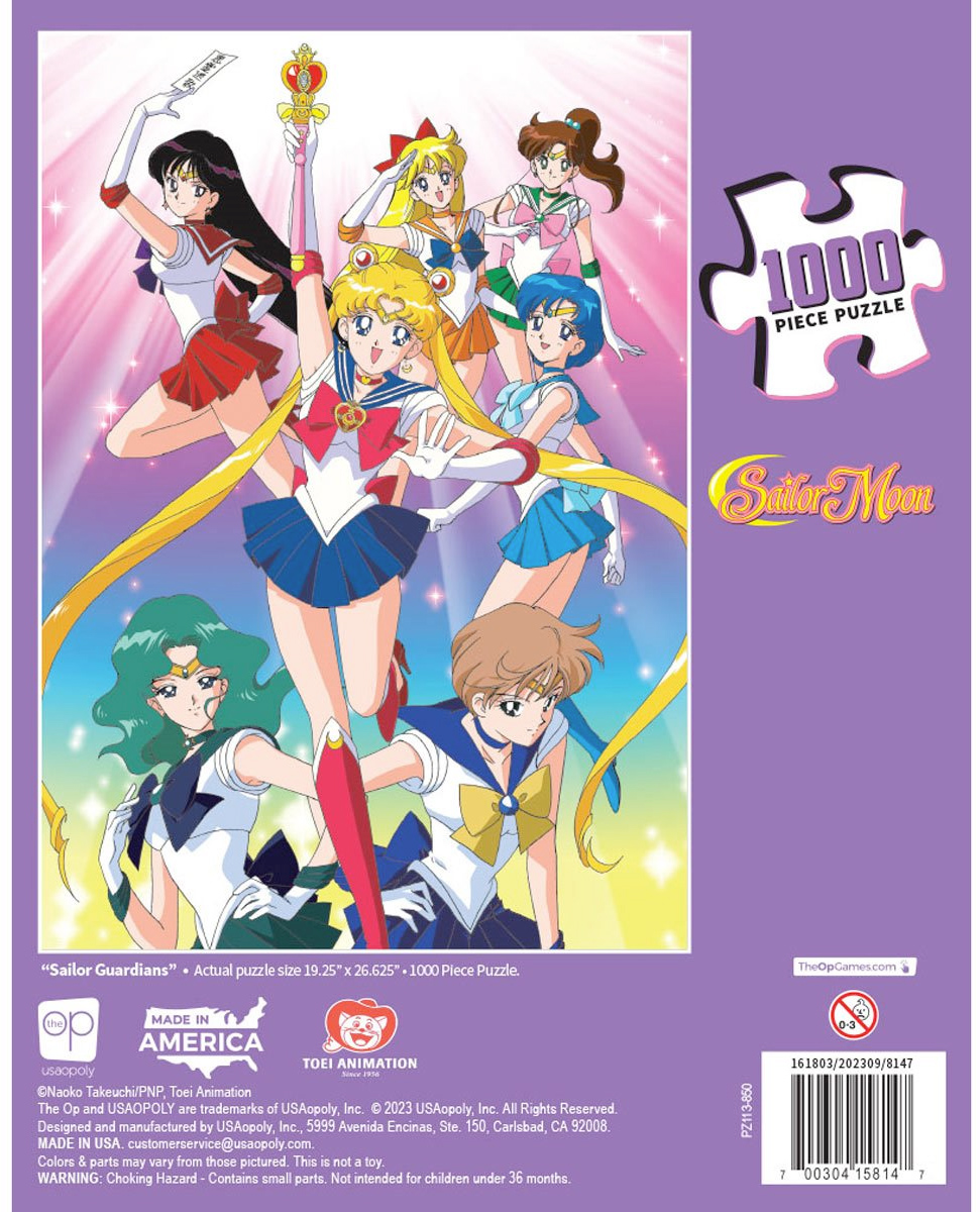 Sailor Moon Puzzle with 7 Sailor Guardians and 1,000 pieces