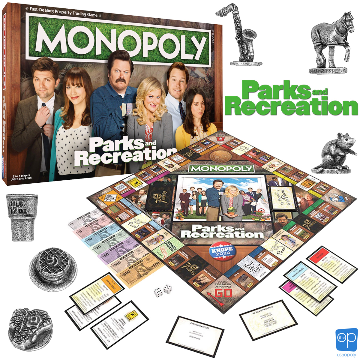 Jogo de Tabuleiro Monopoly da Série Parks and Recreation