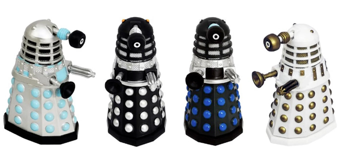Mini-Figuras Doctor Who Dalek Assault com 4 Mutantes Extraterrestres
