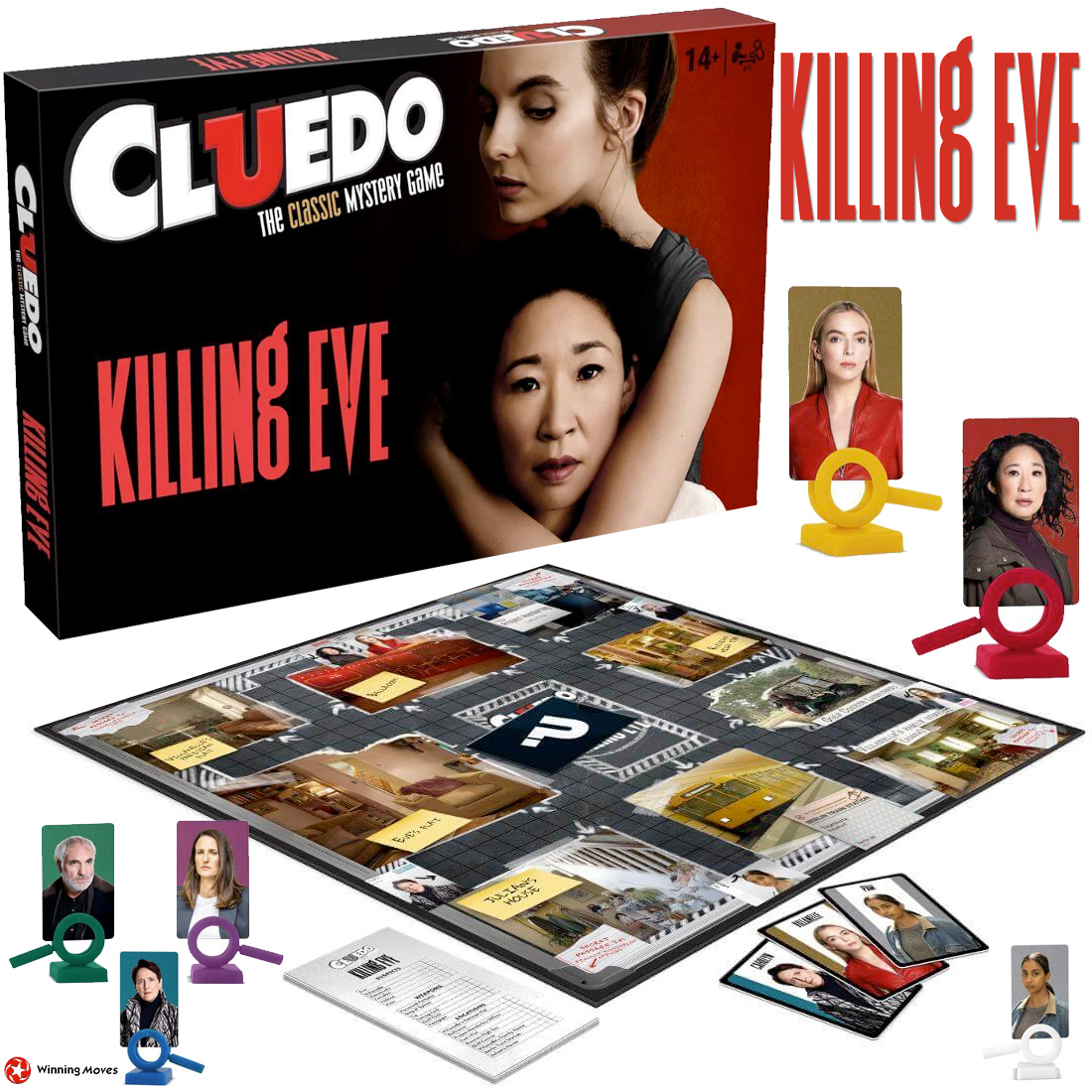 Jogo Clue (Detetive) da Série Killing Eve com Sandra Oh e Jodie Comer