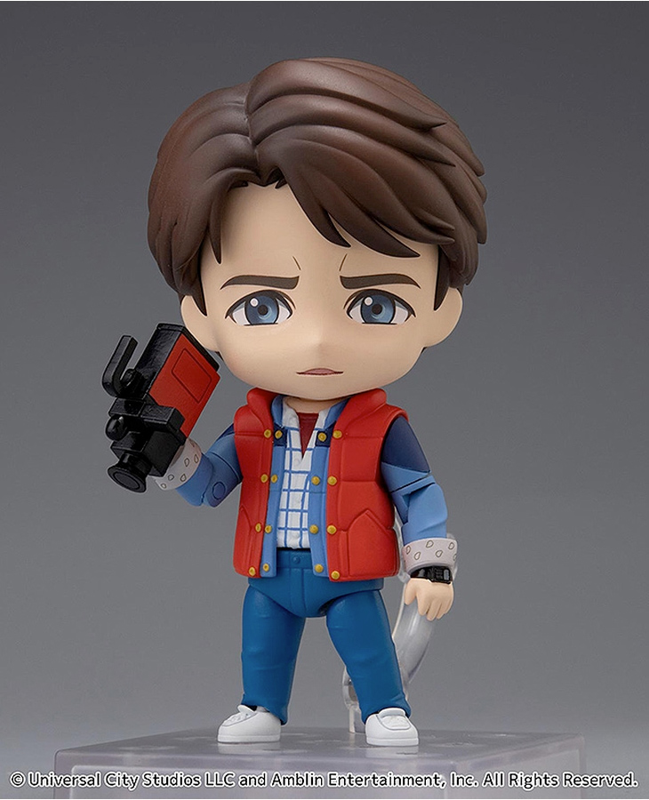 Back to the Future Nendoroid figures with Marty McFly (1985) and Doc Brown (1955)
