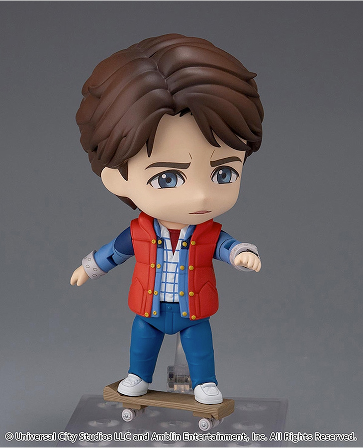 Back to the Future Nendoroid figures with Marty McFly (1985) and Doc Brown (1955)