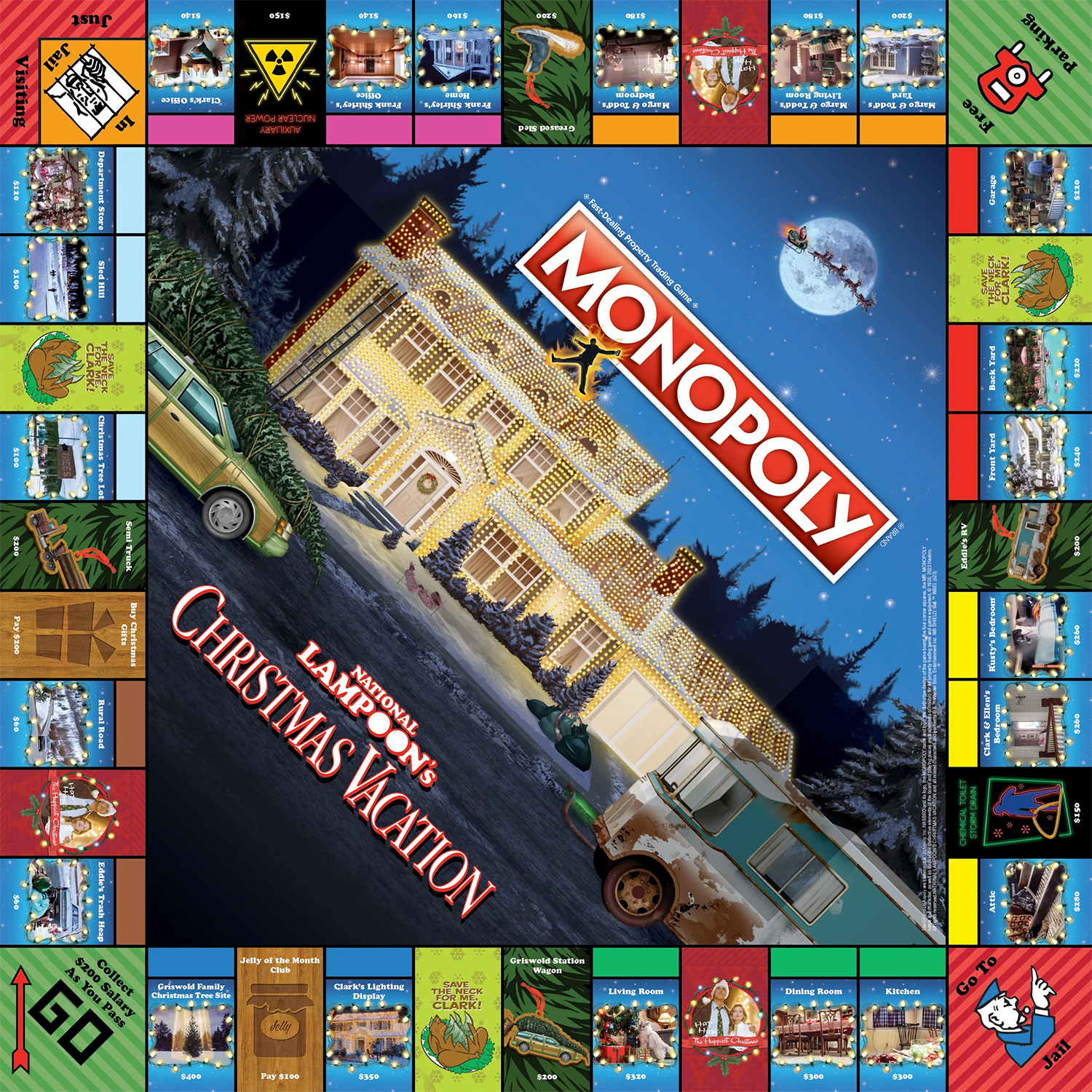 Comedy Monopoly Game Frustrated Holidays at Christmas