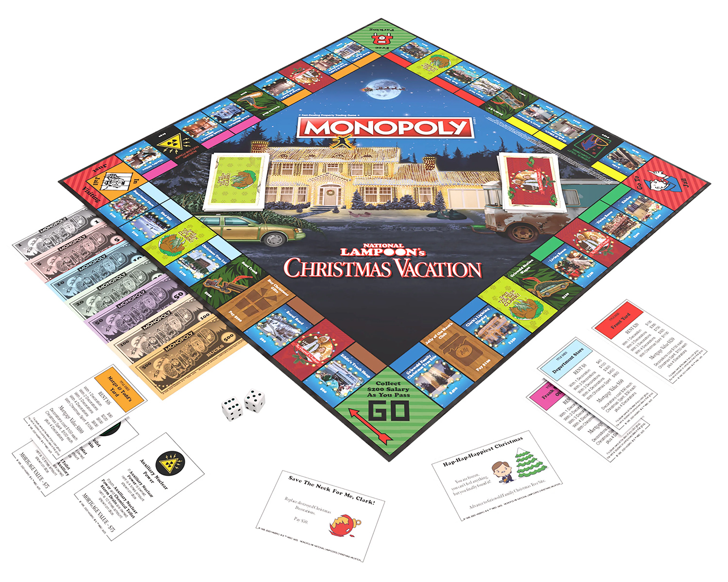 Comedy Monopoly Game Frustrated Holidays at Christmas