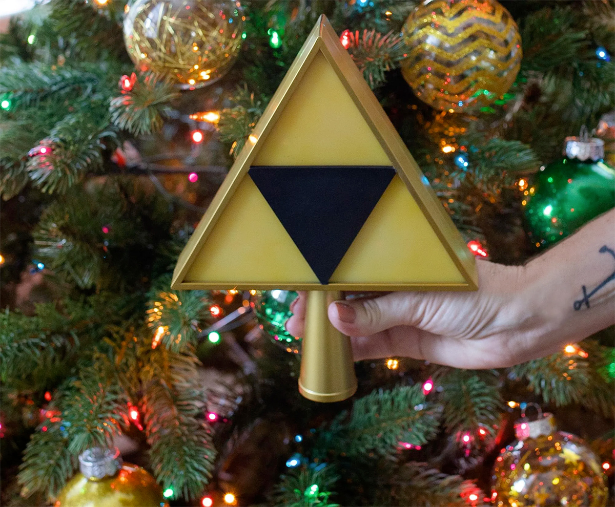 Legend of Zelda Triforce Star to decorate the Christmas Tree in Hyrule Style