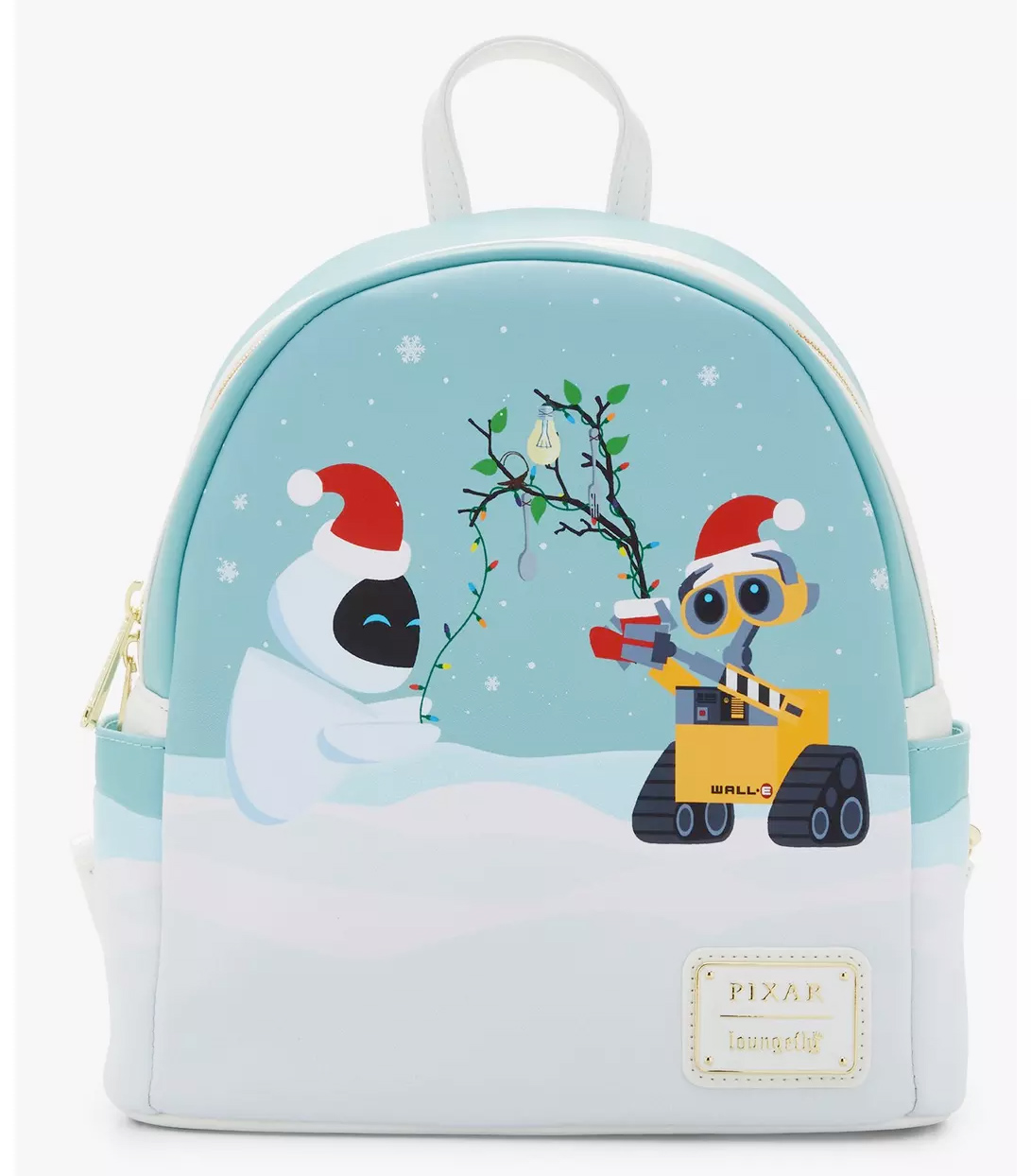EVE & WALL-E Mini-Backpack with LED-lit Christmas Tree
