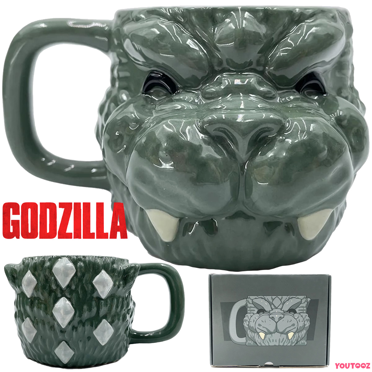 Caneca Esculpida Godzilla Rei dos Monstros