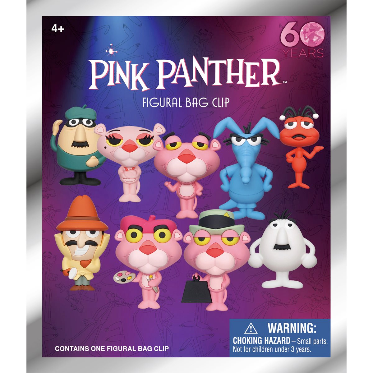 The Pink Panther Show 3D Figural Bag Clips Keychains
