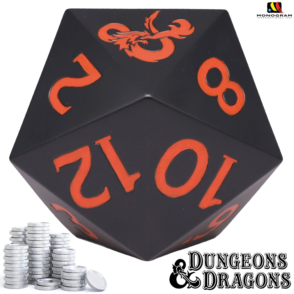 Cofre Dado D20 PVC Figural Bank de Dungeons & Dragons