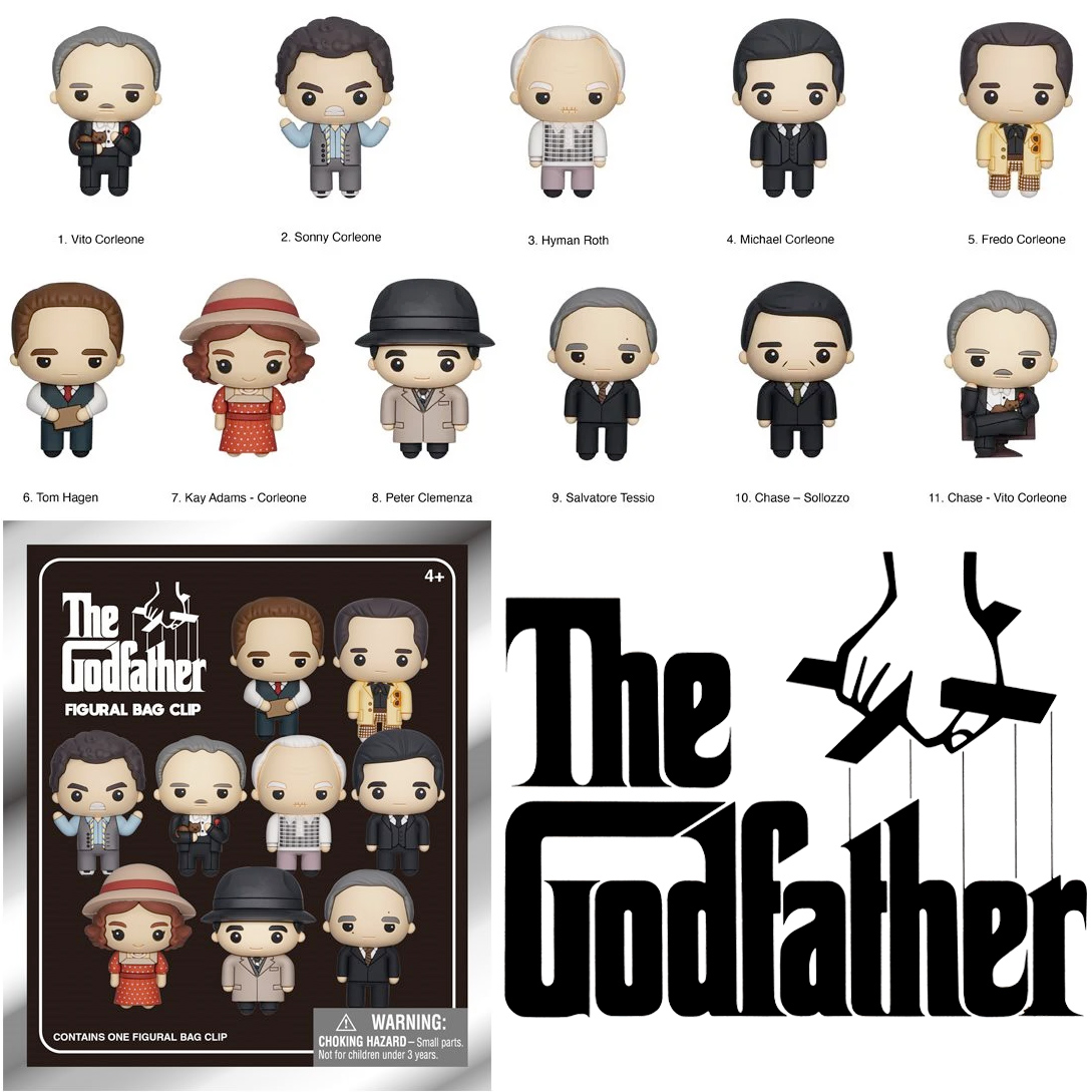 Chaveiros O Poderoso Chefão (The Godfather) 3D Figural Bag Clips