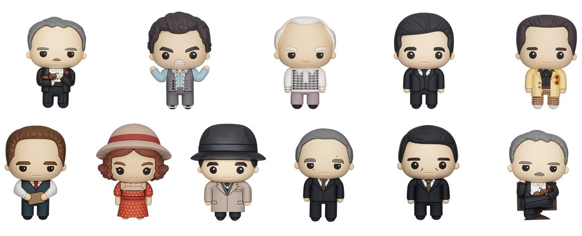 The Godfather 3D Figural Bag Clips Keychains