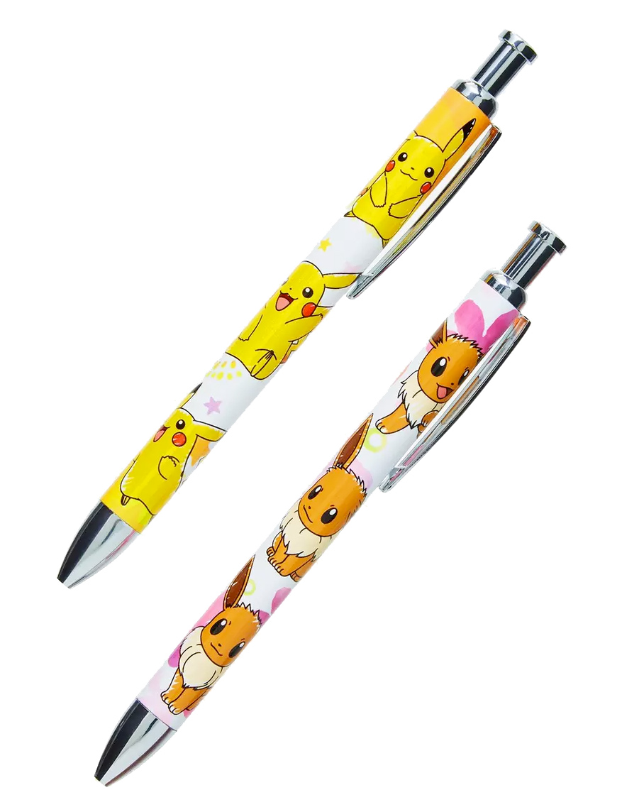 Pokémon Ballpoint Pens with Pikachu & Eevee