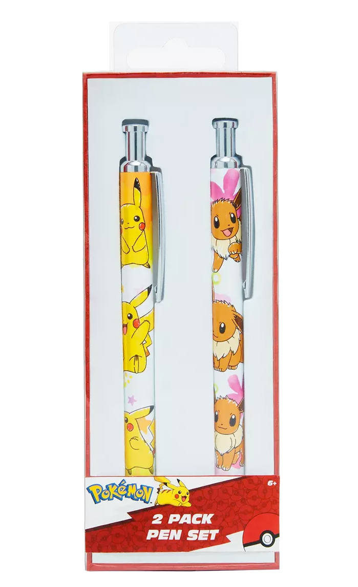 Pokémon Ballpoint Pens with Pikachu & Eevee