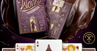 Baralho de Luxo do Filme Wonka com Cartas Premium da Theory11