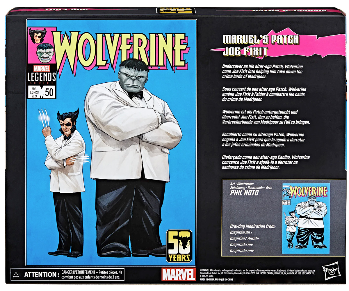Patch (Wolverine) e Joe Fixit (Hulk Cinza) Marvel Legends Action Figures