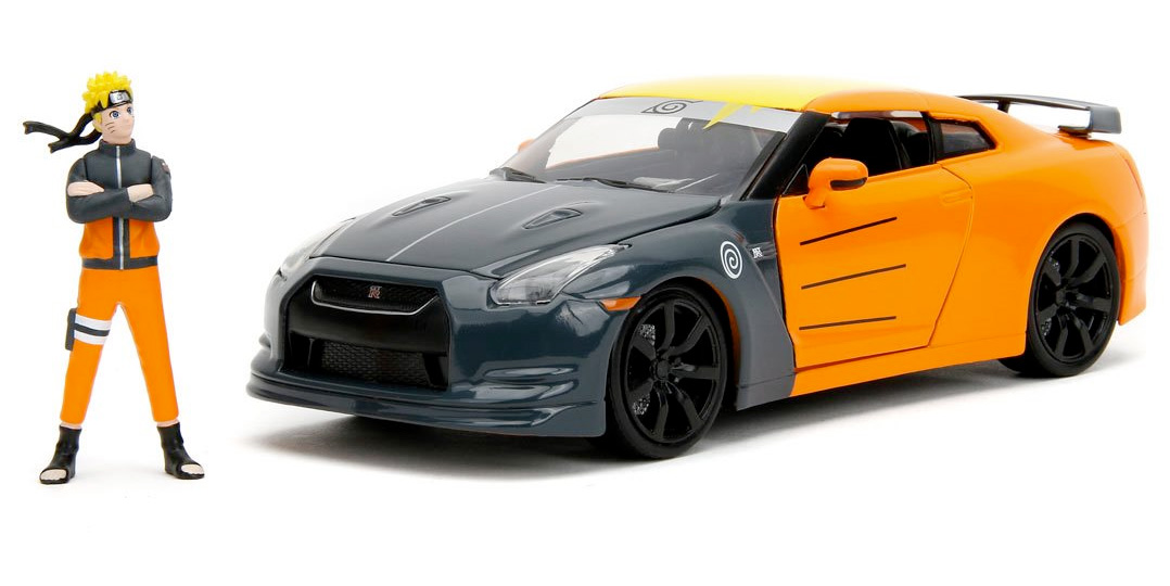 Naruto Hollywood Rides com Nissan GT-R R35 em Escala 1:24