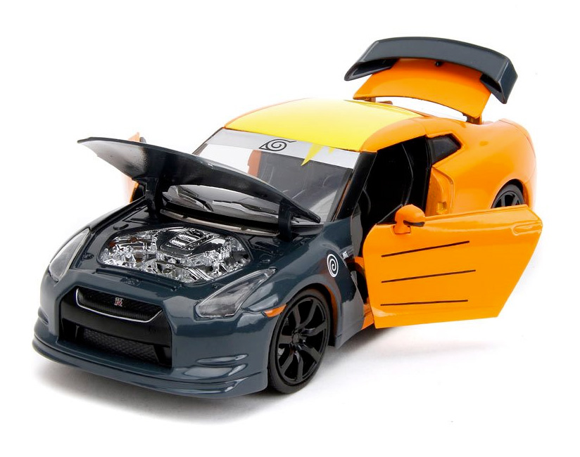 Naruto Hollywood Rides com Nissan GT-R R35 em Escala 1:24