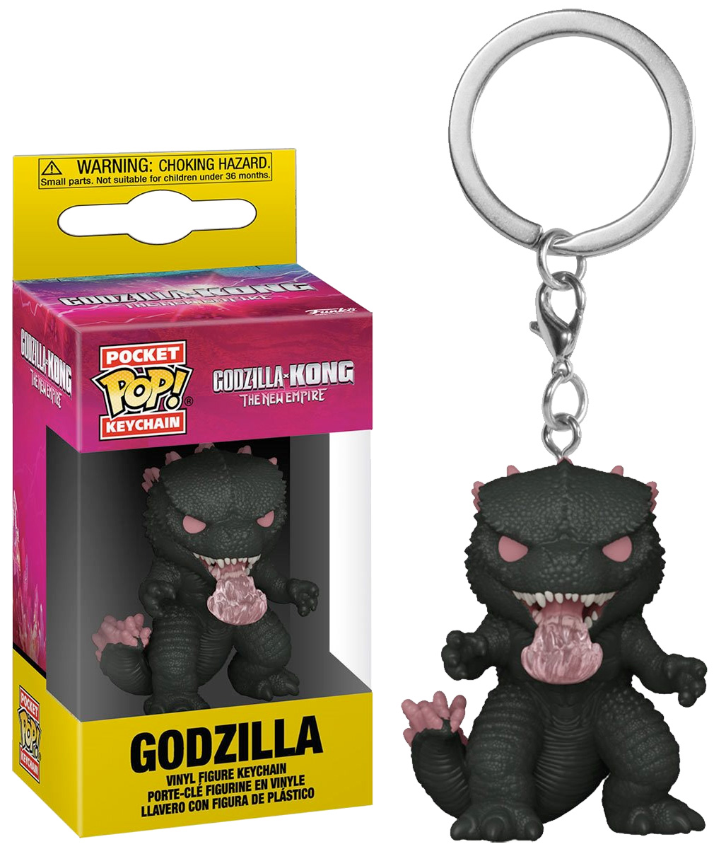 Chaveiros Godzilla x Kong Funko Pocket Pop! (2021 e 2024)