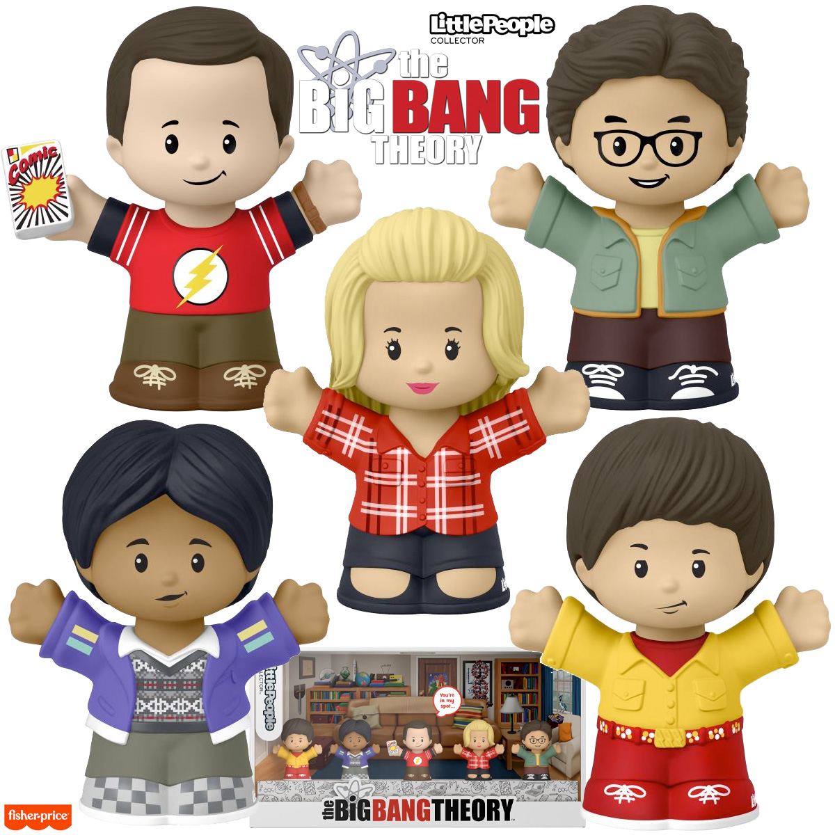 Bonecos Little People Collector The Big Bang Theory