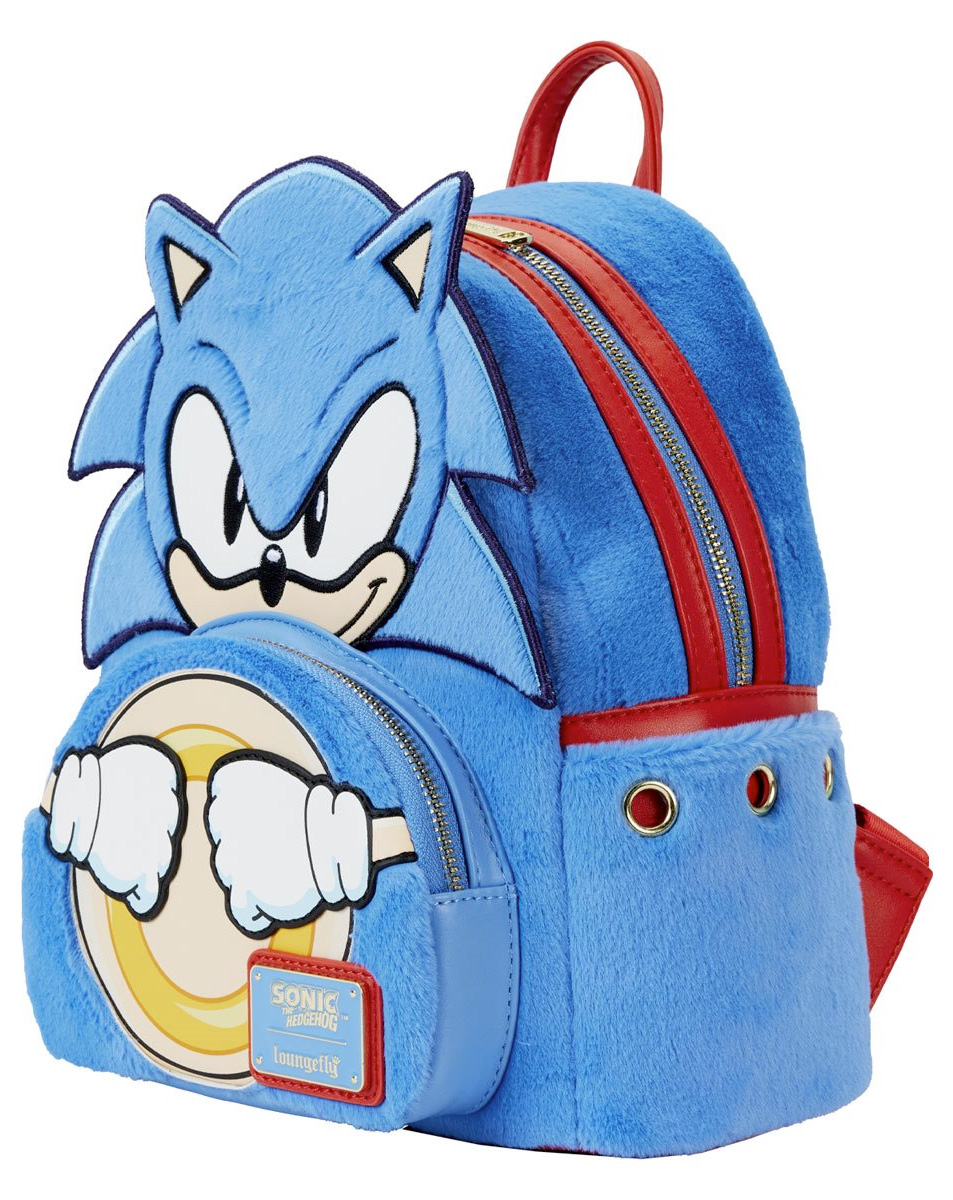 Mini-Mochila Sonic the Hedgehog Cosplay de Pelúcia Azul (Loungefly)