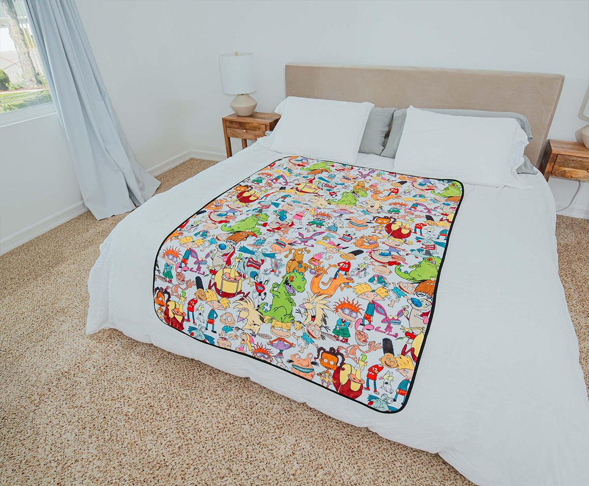 Cobertor de Lance Desenhos Animados Clássicos da Nickelodeon