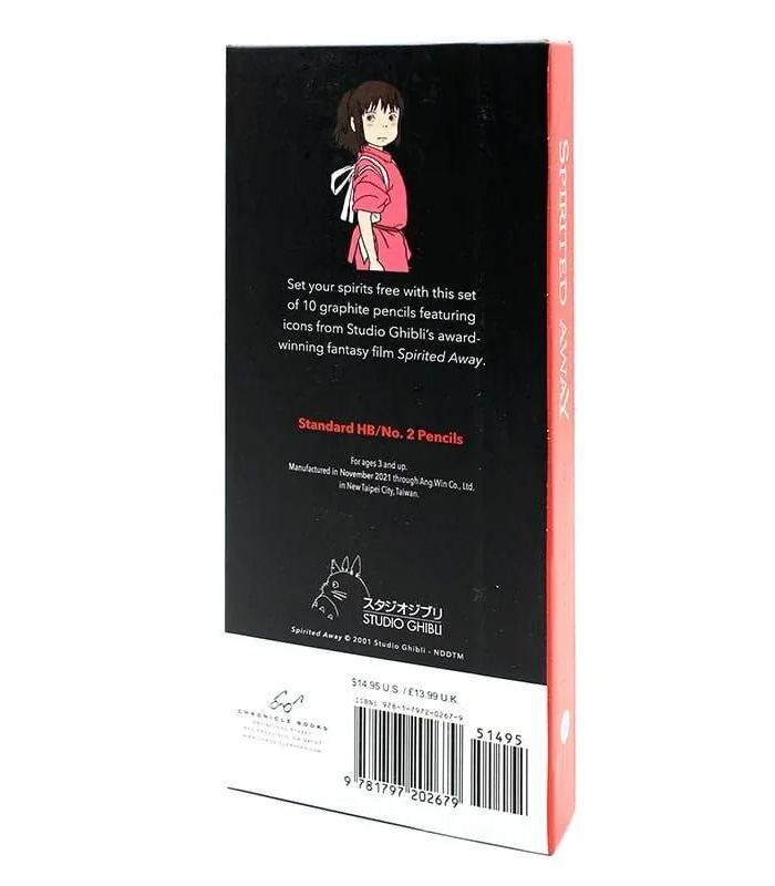 Caixa de Lápis e 5 Borrachas A Viagem de Chihiro de Hayao Miyazaki