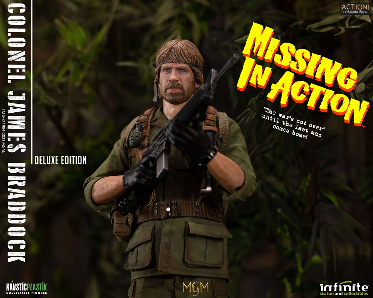 Chuck Norris como Coronel James Braddock em O Super Comando - Action Perfeita 1:6