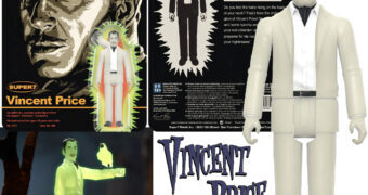 Vincent Price e o Corvo (Monster Glow) ReAction Action Figure Fosforescente