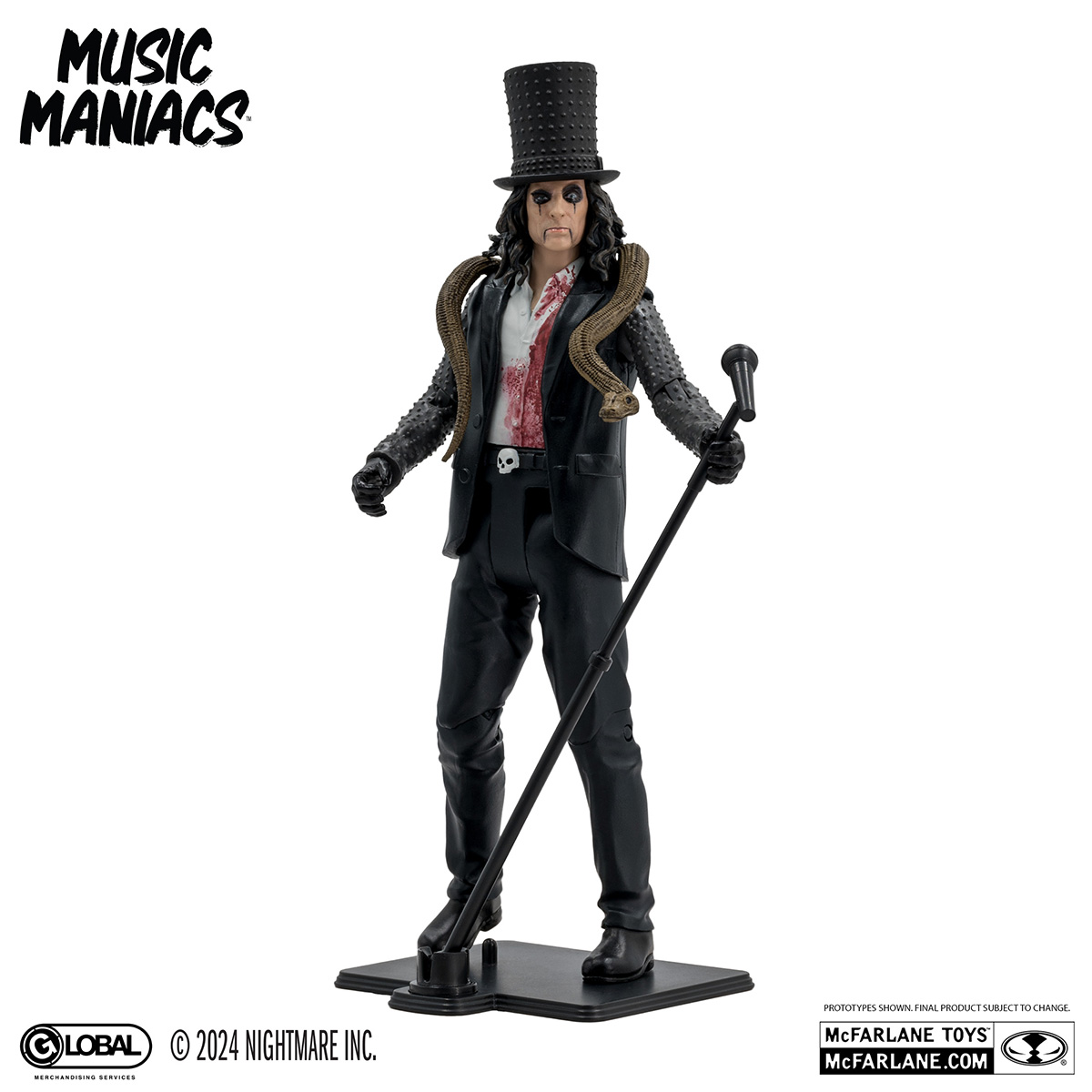 Alice Cooper Music Maniacs Metal Wave 1 6-Inch Scale Action Figure