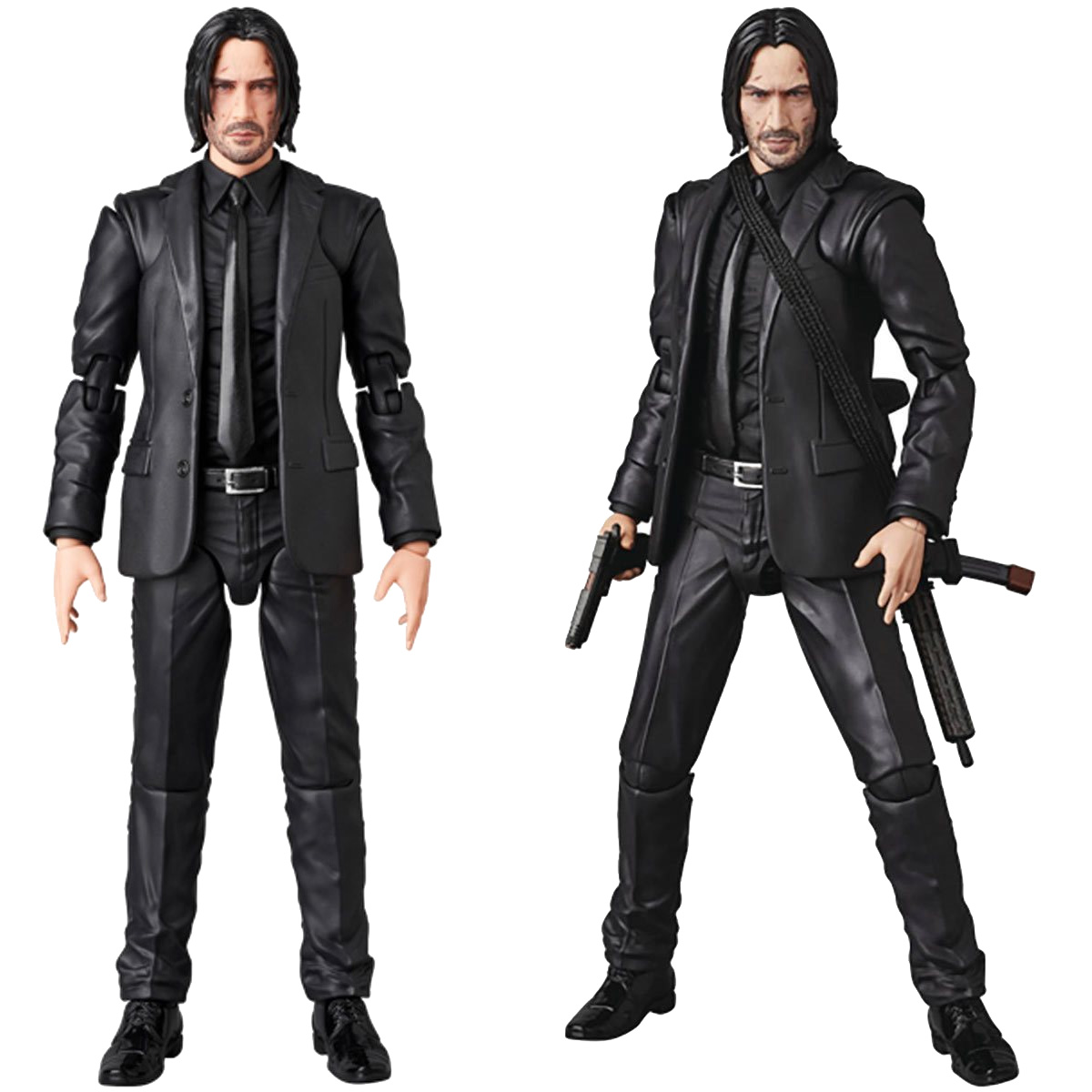 Action Figures MAFEX John Wick (Chapter 3) e Caine (Chapter 4)