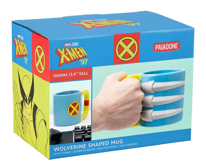 Caneca Wolverine X-Men ‘97 com Garras de Adamantium em Relevo