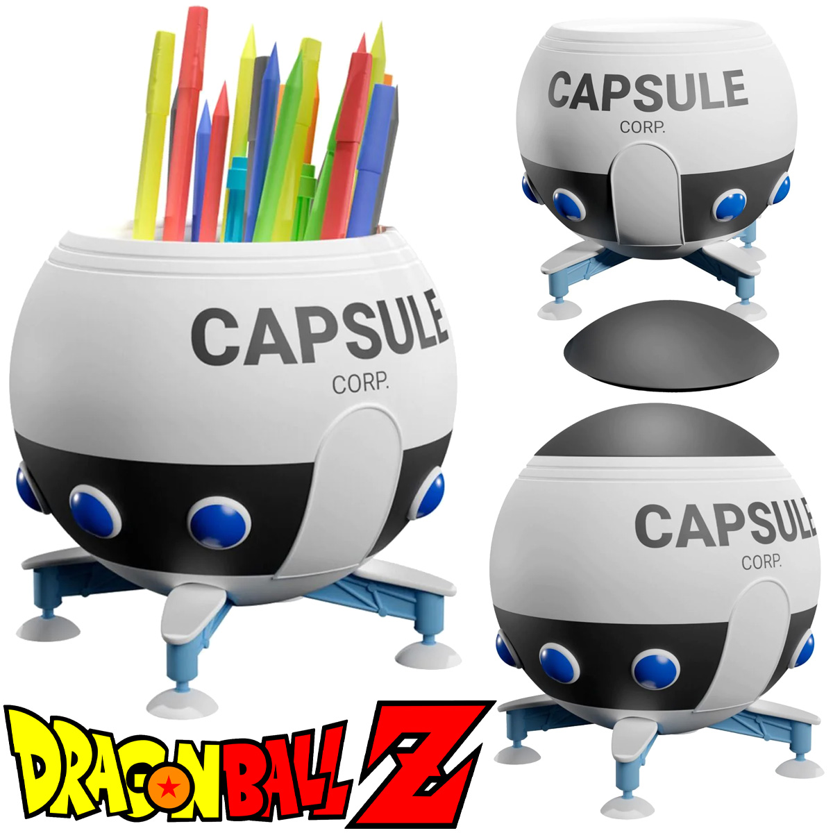 Porta-Lápis Nave Espacial Capsule Corp. de Dragon Ball Z