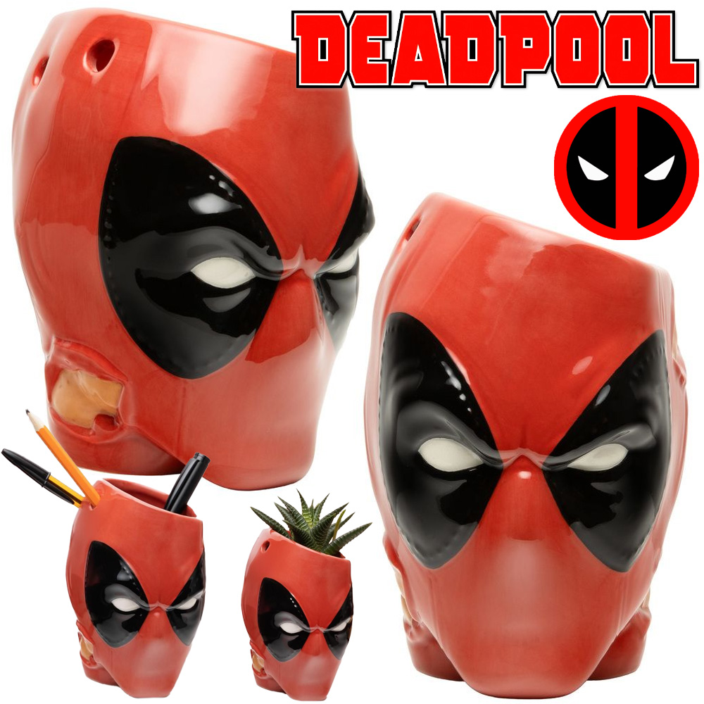 Porta-Lápis (ou Vaso) Deadpool Wade Wilson Marvel
