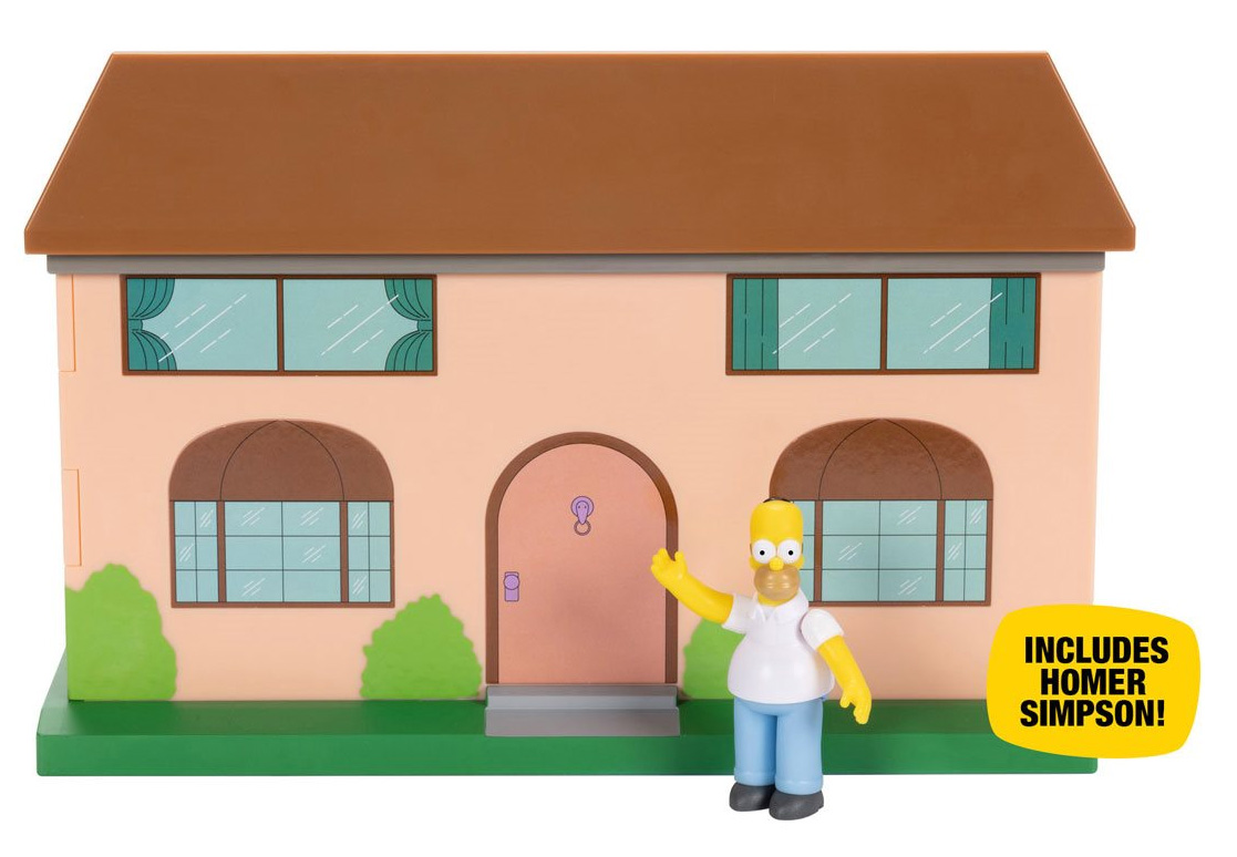 Playset Os Simpsons: Sala de Estar da Casa com Homer Simpson (Jakks Pacific)