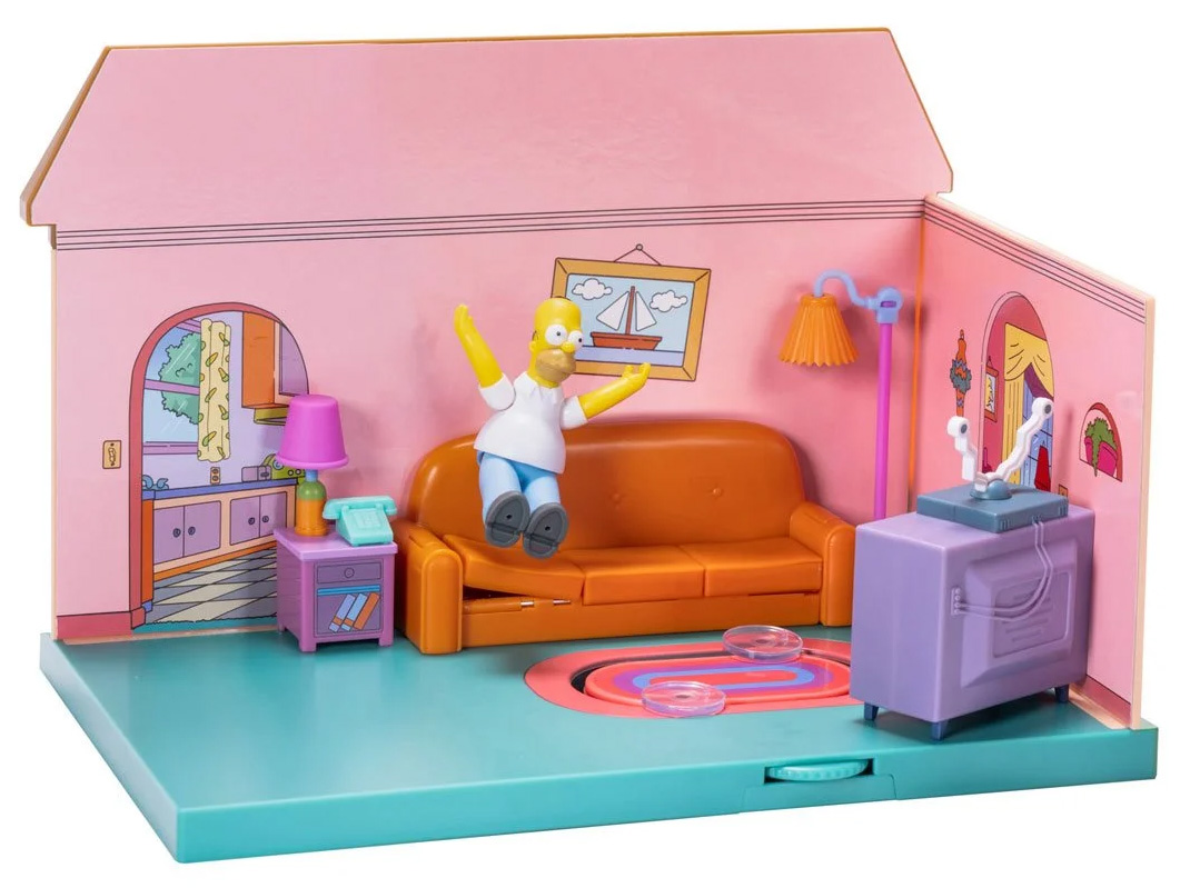Playset The Simpsons: Living Room of the House with Homer Simpson (Jakks Pacific)