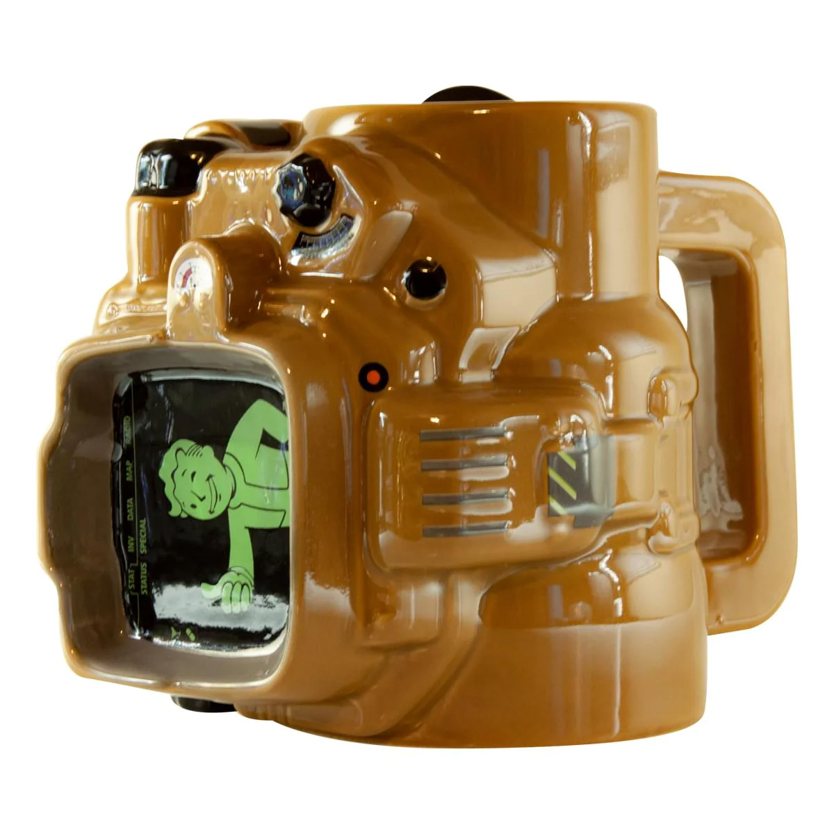 Pip Boy Carved Mug from the Fallout Series