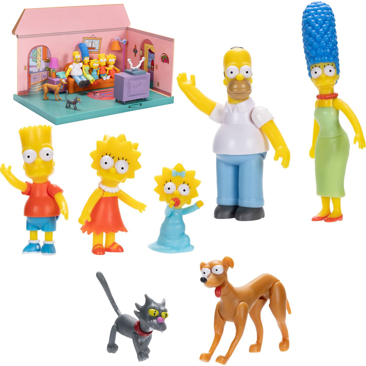 Mini-Figuras Os Simpsons com Bichos de Estimação (Playset Jakks Pacific)