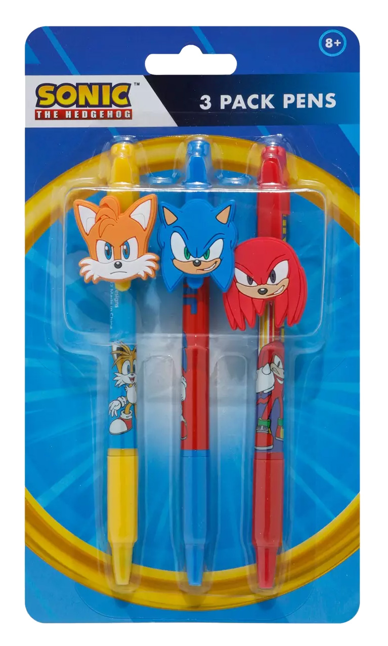 Canetas Esferográficas Sega Sonic the Hedgehog