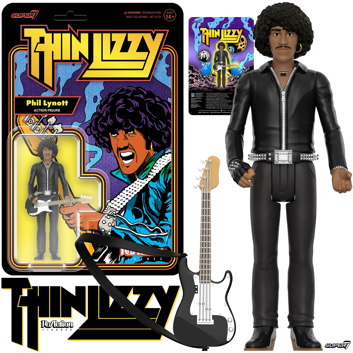 Action Figure ReAction Phil Lynott da Banda Thin Lizzy
