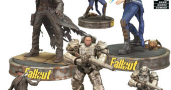Estátuas da Série Fallout Amazon Prime: Lucy Maclean, The Ghoul e Maximus