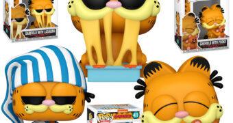 Bonecos Pop! Garfield com Lasagna, Pijama e Ursinho Pooky