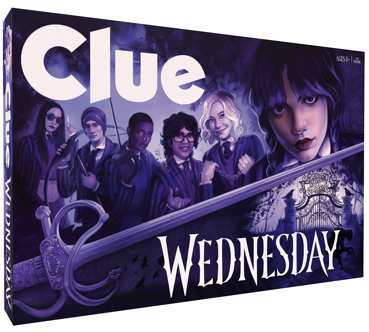 Jogo Clue (Detetive) da Série Wednesday Addams