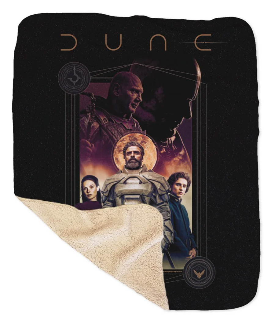 Dune Throw Blanket by Frank Herbert and Denis Villeneuve